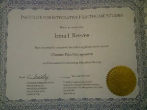 Chronic Pain Management Certificate